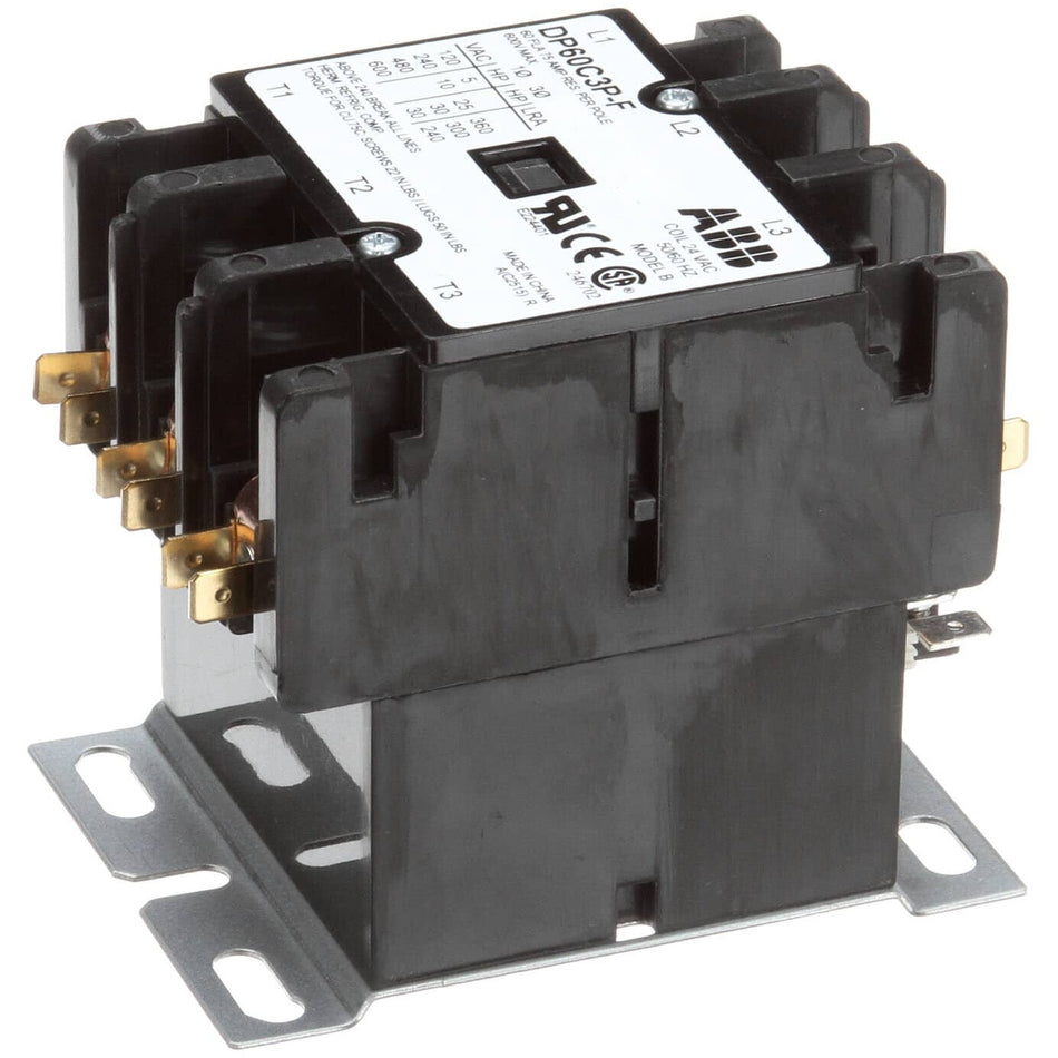 Ultrafryer 18A103 Mechanical 3Pole 60 Amp 24V Contactor