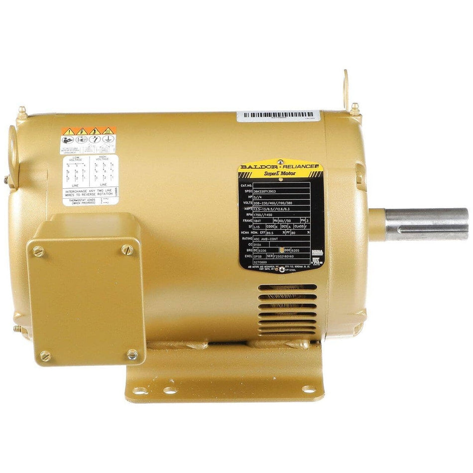 York S1-02439487000 Blower Motor, 5Hp, 1750,208-460-3-50