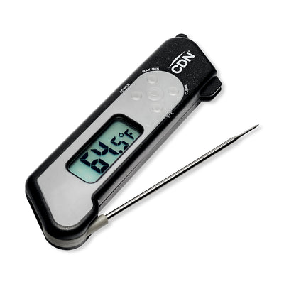 CDN Black Folding Thermocouple Thermometer - TCT572-BK