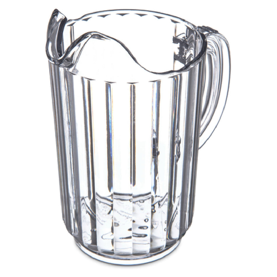 Carlisle 553607 32 Oz Clear Plastic Pitcher Dishwasher Safe Stain Resistant