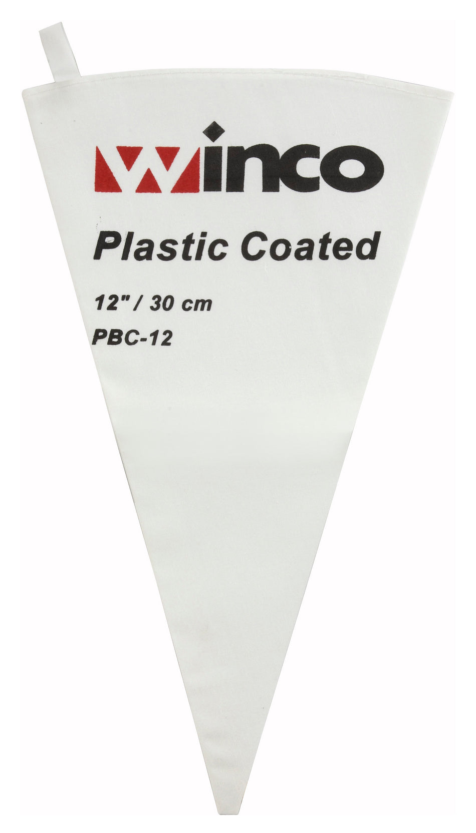 Winco PBC-12 12 Inch Pastry Bag Cotton Outside Polyurethane Coated