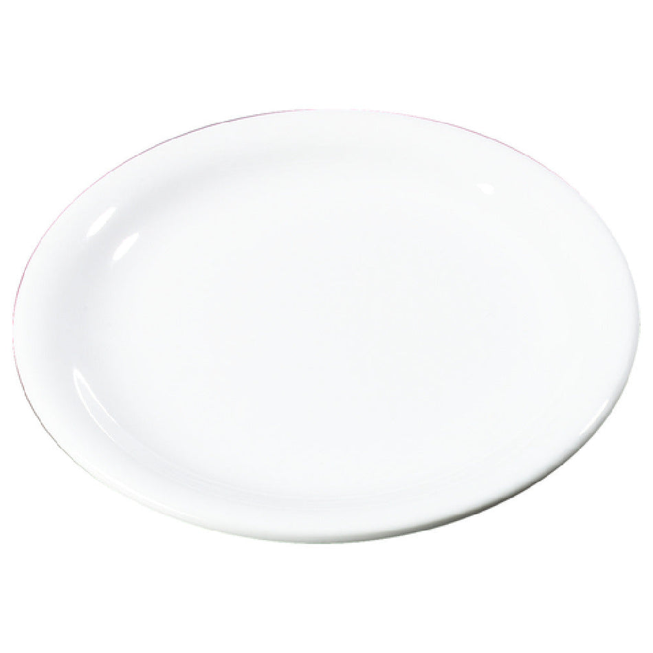 Carlisle 3300602 7-1/4 Inch Diameter Narrow Rim Salad Plate Melamine White