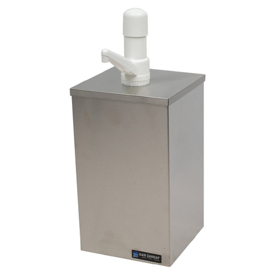Carlisle P9800 7 Inch Stainless Steel Condiment Dispenser Pump-Style with Ice Pack