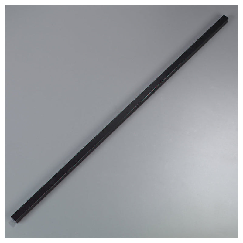 Carlisle 954703 1 Inch Square Sneeze Guard Spar Aluminum Black 48 Inch Long