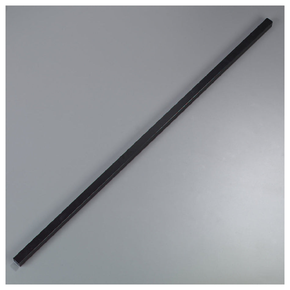 Carlisle 954703 1 Inch Square Sneeze Guard Spar Aluminum Black 48 Inch Long