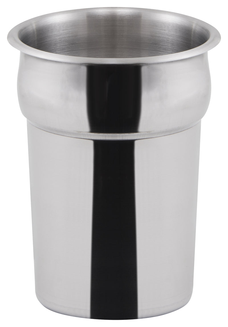 Winco INS-2.5 2-1/2 Qt Round Inset Heavy Weight Stainless Steel Mirror Finish