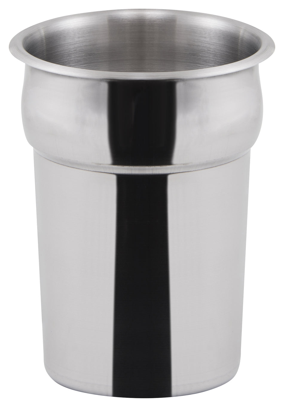 Winco INS-2.5 2-1/2 Qt Round Inset Heavy Weight Stainless Steel Mirror Finish