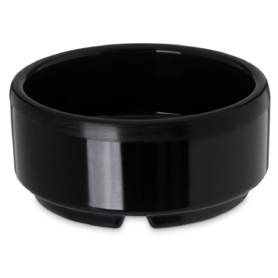 Carlisle 41003 2 Oz Black Ramekin Melamine Dishwasher Safe