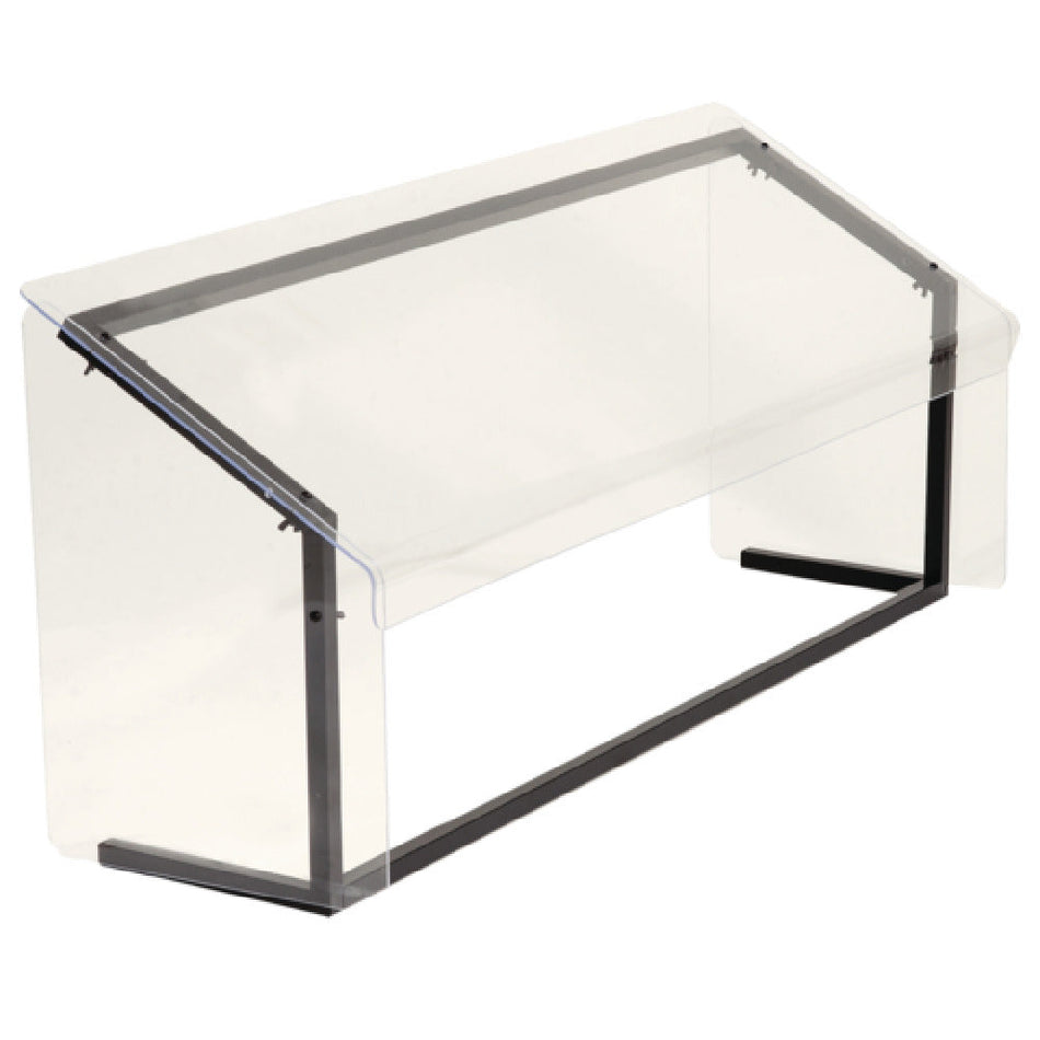 Carlisle 916007 60 Inch Portable Sneeze Guard Acrylic Shield Aluminum Frame