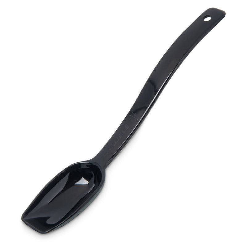 Carlisle 446003 1/2 Oz Salad/Buffet Spoon Solid Plastic Black - NSF