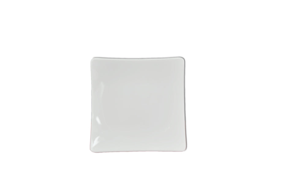 12 Pack 6" x 6", 1" Deep, Flare Plate, Classic White Dinnerware, Melamine, BPA Free, Dishwasher Safe, Break-Resistant, Shatter-Resistant, No Microwave, No Oven, NSF
