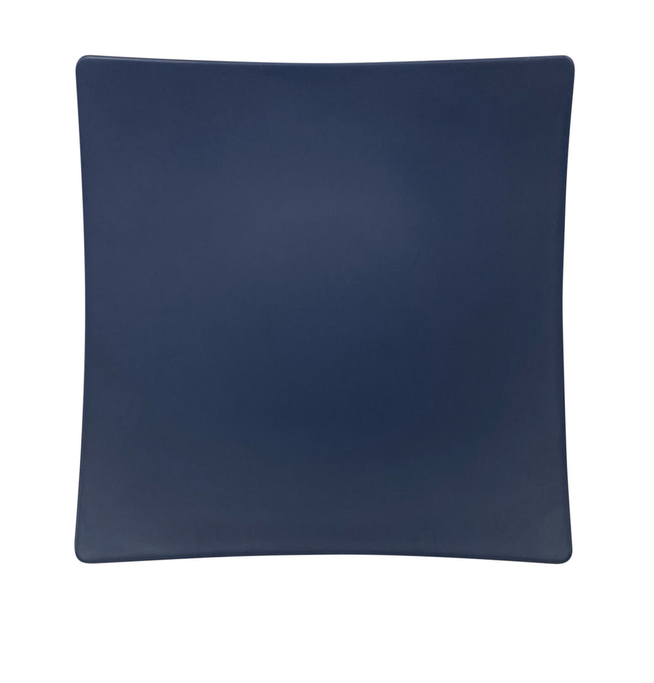 12 Pack 7-3/8" x 7-3/8", 1-3/8" Deep, Flare Plate, Classic Stone Blue Dinnerware, Melamine, BPA Free, Dishwasher Safe, Break-Resistant, Shatter-Resistant, No Microwave, No Oven, NSF