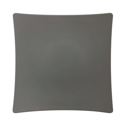 Thunder Group 24007SG 7-3/8 Inch Flare Square Plate Break Resistant Melamine Stone Grey