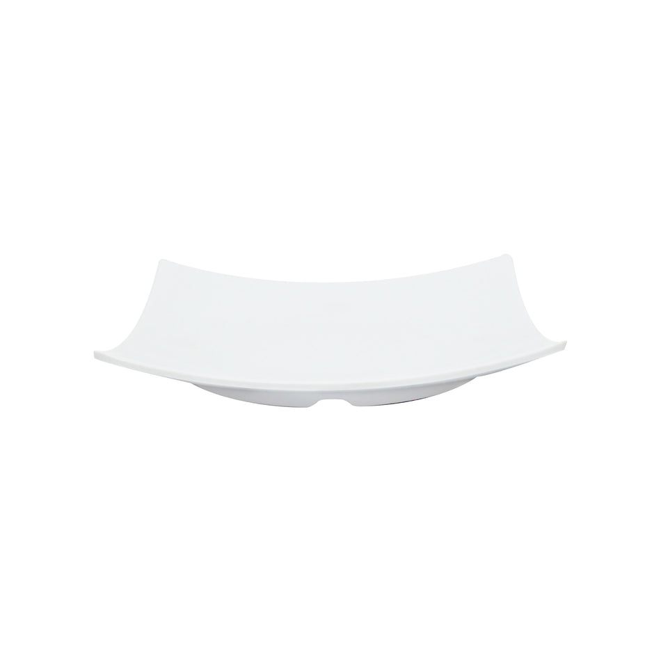 12 Pack 7-3/8" x 7-3/8", 1-3/8" Deep, Flare Plate, Classic White Dinnerware, Melamine, BPA Free, Dishwasher Safe, Break-Resistant, Shatter-Resistant, No Microwave, No Oven, NSF
