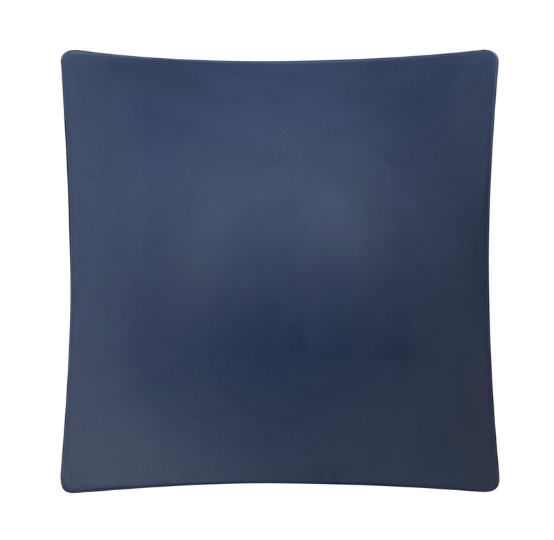 Thunder Group 24010SB 10 Inch Square Flare Plate Break-Resistant Melamine Stone Blue