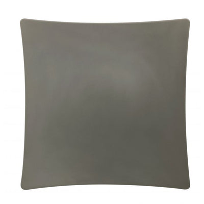 Thunder Group 24010SG 10 Inch Plate Break Resistant Square Flare Melamine Gray