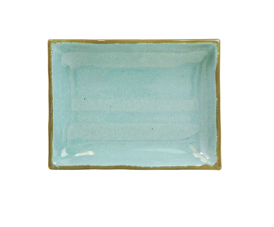 12 Pack 8 oz, 6-1/4" x 4-3/4" x 1-1/8", Wavy Rectangular Plate, Seaside Dinnerware, Melamine, BPA Free, Dishwasher Safe, Break-Resistant, Shatter-Resistant, No Microwave, No Oven, NSF