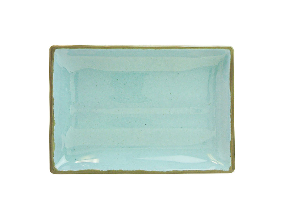 12 Pack 12 oz, 8-1/2" x 5-3/4" x 1-1/8", Wavy Rectangular Plate, Seaside Dinnerware, Melamine, BPA Free, Dishwasher Safe, Break-Resistant, Shatter-Resistant, No Microwave, No Oven, NSF