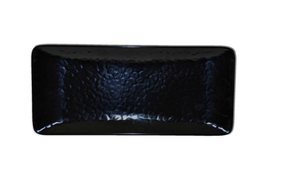 12 Pack 11-1/4" x 5", 1" Deep, Rectangular Plate, Classic Black Dinnerware, Melamine, BPA Free, Dishwasher Safe, Break-Resistant, Shatter-Resistant, No Microwave, No Oven, NSF