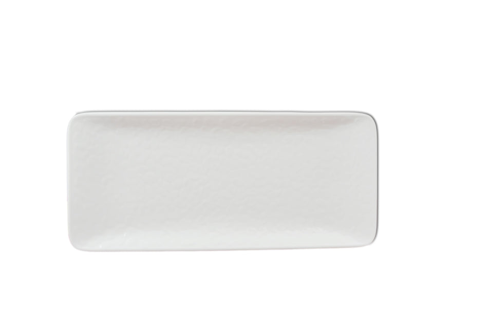 12 Pack 11-1/4" x 5", 1" Deep, Rectangular Plate, Classic White Dinnerware, Melamine, BPA Free, Dishwasher Safe, Break-Resistant, Shatter-Resistant, No Microwave, No Oven, NSF