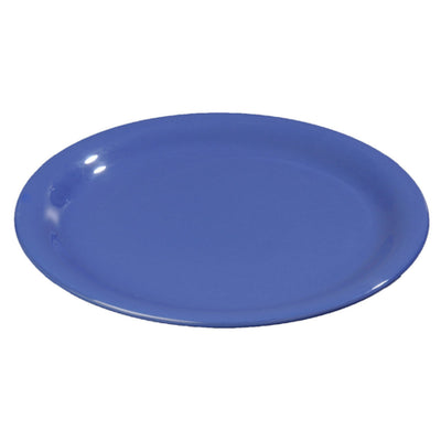 Carlisle 3300414 9 Inch Narrow Rim Plate Melamine Ocean Blue BPA Free