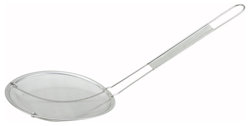 Winco MSS-6.5 6-3/4 Inch Diameter Single Coarse Mesh Strainer Stainless Steel with Handle