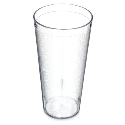 Carlisle 522407 24 Oz Stackable Tumbler Clear Textured SAN Plastic Made in USA