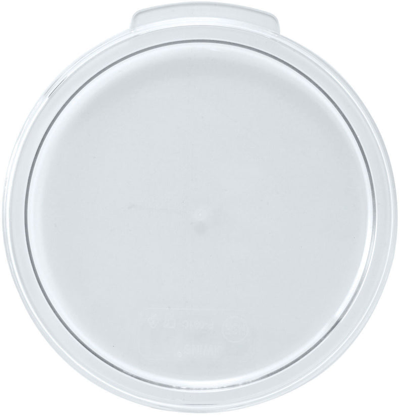 Winco PTRC-68C 9 Inch Translucent Round Cover for 6 to 8 Quart Containers