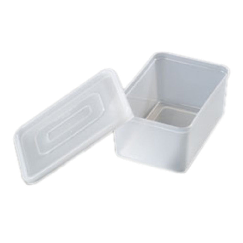 Carlisle SS10702 5.25 Inch White Condiment Container with Acrylic Lid