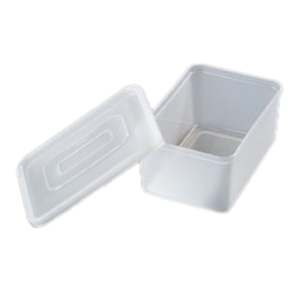 Carlisle SS10702 5.25 Inch White Condiment Container with Acrylic Lid