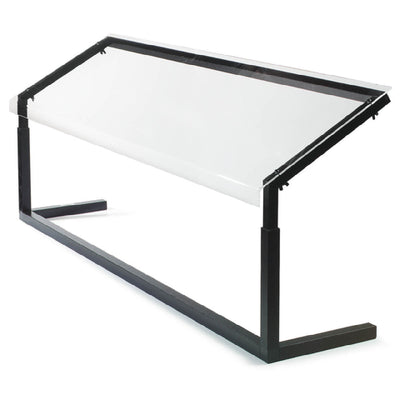 Carlisle 924803 48 Inch Portable Sneeze Guard Self-serve Aluminum Black