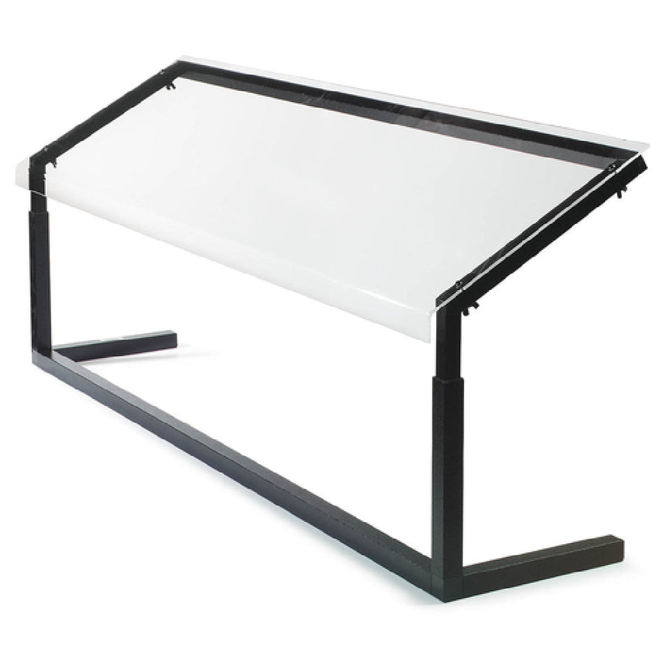 Carlisle 924803 48 Inch Portable Sneeze Guard Self-serve Aluminum Black