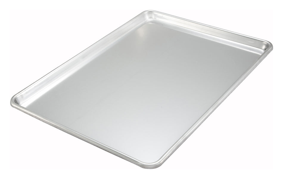 Winco ALXP-1200 26 Inch Full Size Sheet Pan 12 Gauge Aluminum Uncoated with Open Bead