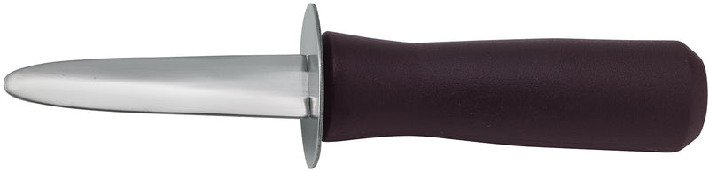 Winco KCL-5P 3 Inch Blade 6-3/4 Inch Overall Oyster Knife Plastic Handle Black