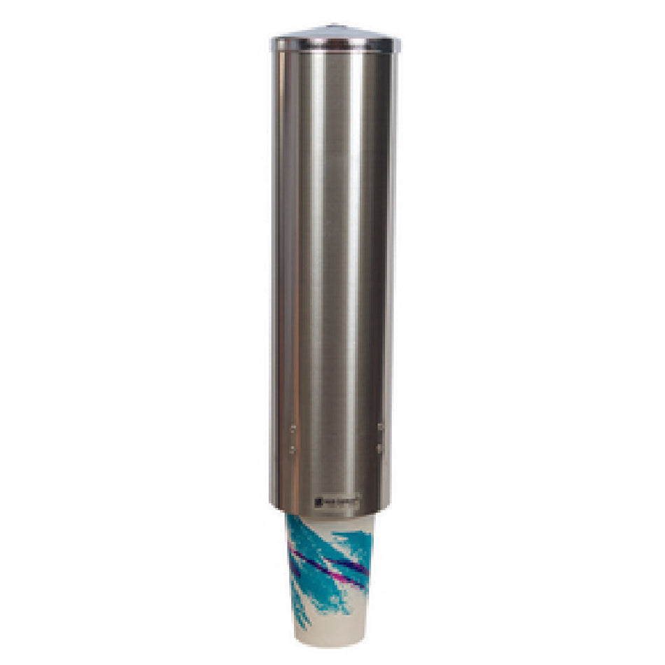 Carlisle C3450SS 16 Inch Water Cup Dispenser Pull-Type Stainless Steel