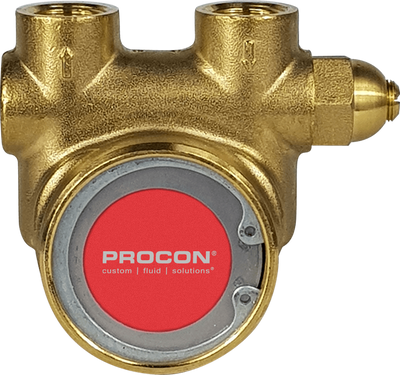 Procon® 11FA015F11CB Series 7 Rotary Vane Fluid Pump - Espresso- 15GPH (45LPH), EPDM/Nitrile, Balanced- External adjust