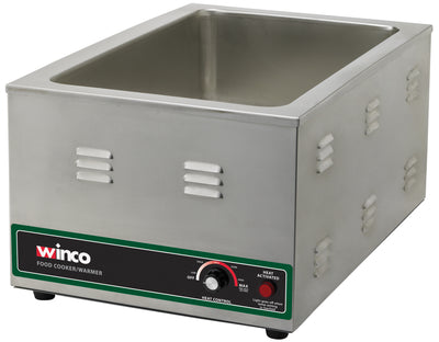 Winco FW-S600 22 Inch Electric Food Cooker and Warmer - 1500W Stainless Steel