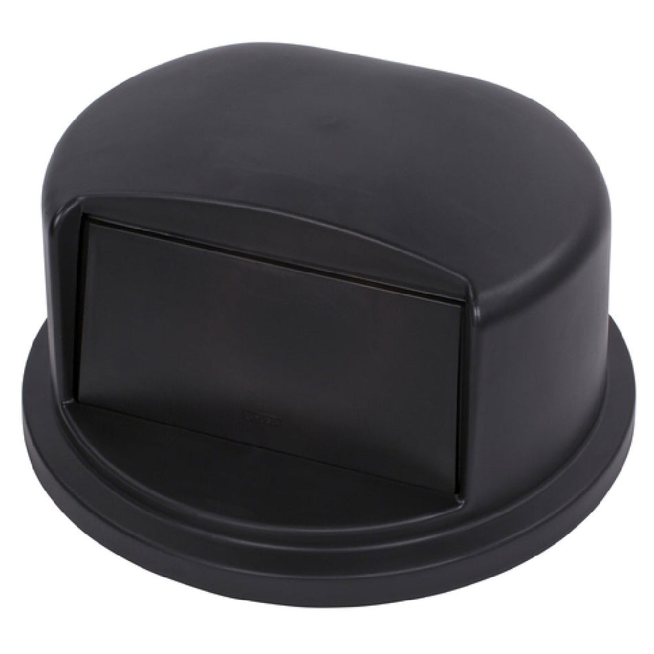 Carlisle 34103403 22-27/32 Inch Dome Lid Black Plastic with Snap Locks