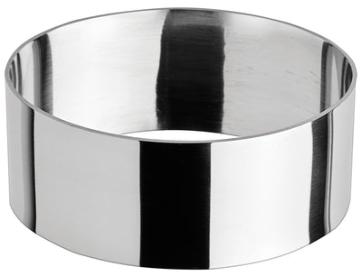 Winco SPM-31O 3 Inch Oval Pastry Mold Stainless Steel Mirror Finish