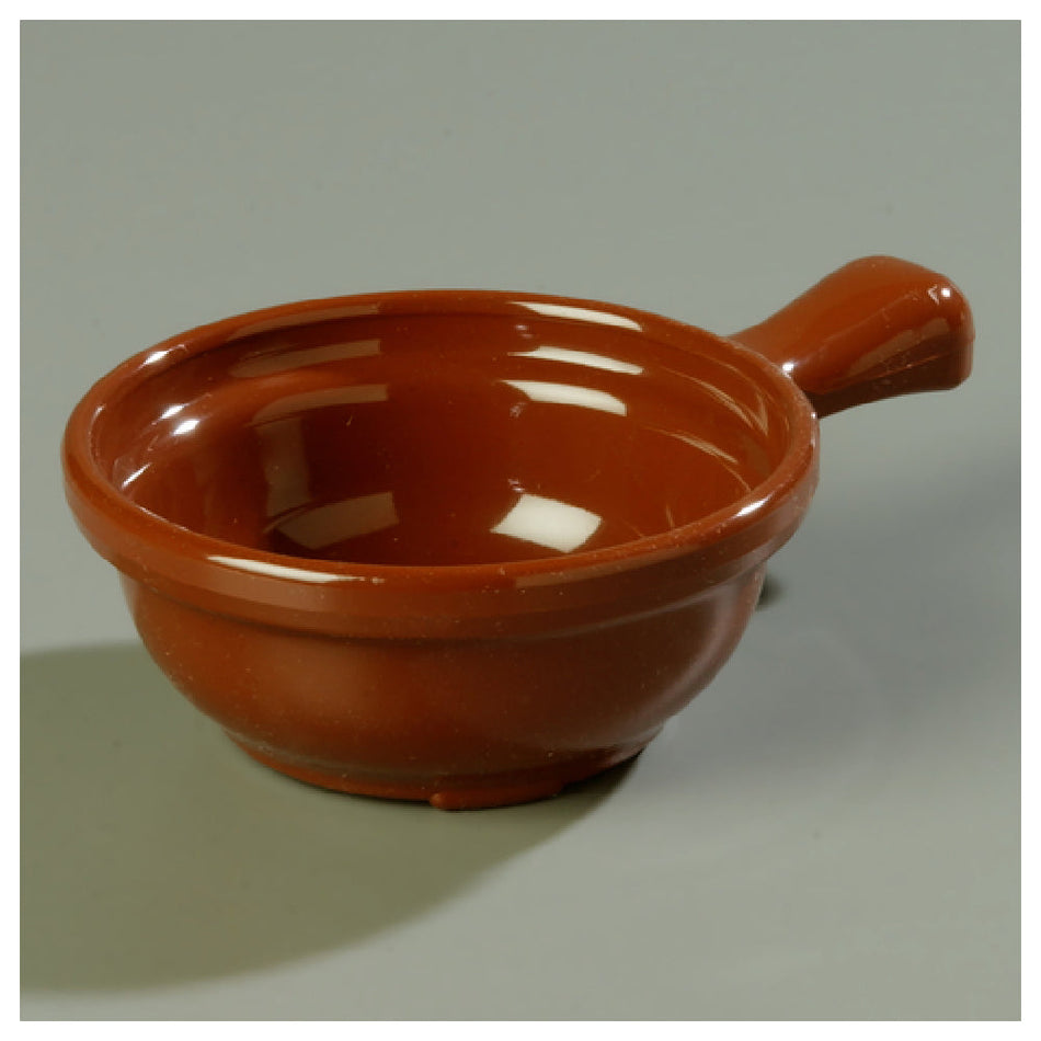 Carlisle 700628 8 Oz Handled Soup Bowl Dishwasher Safe Brown Polycarbonate