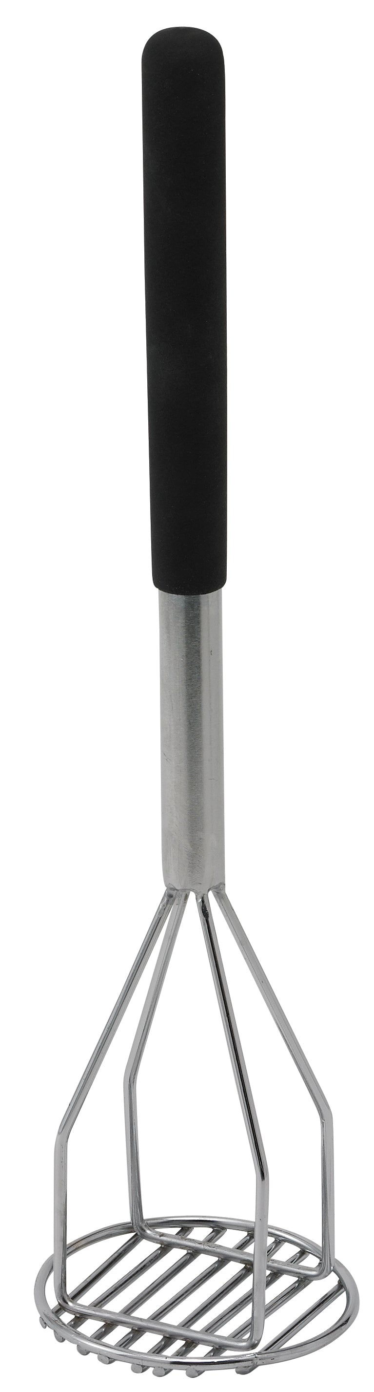 Winco PTMP-18R 4 Inch Round Potato Masher with Chrome Plated Handle