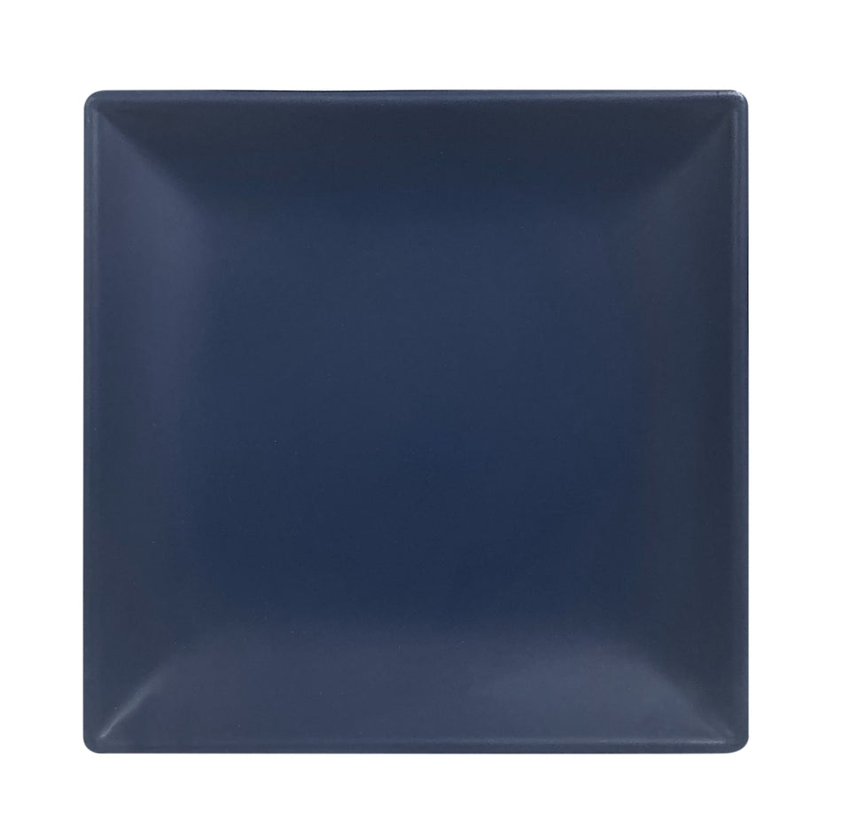 12 Pack 4-1/2" x 4-1/2", 1/2" Deep, Square Plate, Classic Stone Blue Dinnerware, Melamine, BPA Free, Dishwasher Safe, Break-Resistant, Shatter-Resistant, No Microwave, No Oven, NSF