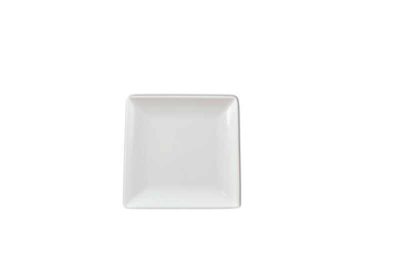 Thunder Group 29004WT 4-1/2 Inch Square Plate Break-Resistant Melamine White
