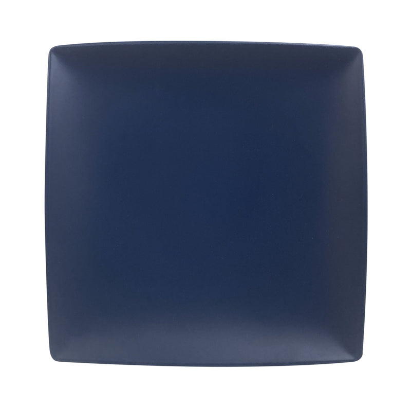Thunder Group 29006SB 6 Inch Plate Break-resistant Melamine Square Stone Blue