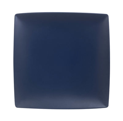 Thunder Group 29006SB 6 Inch Plate Break-resistant Melamine Square Stone Blue