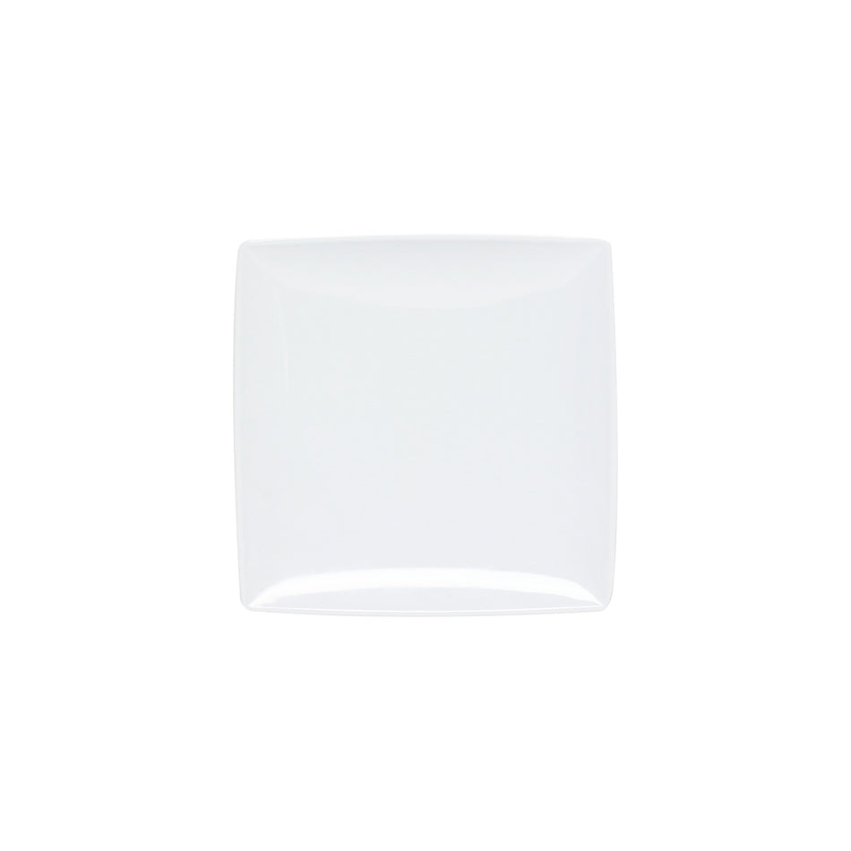 12 Pack 6" x 6", 1/2" Deep, Square Plate, Classic White Dinnerware, Melamine, BPA Free, Dishwasher Safe, Break-Resistant, Shatter-Resistant, No Microwave, No Oven, NSF