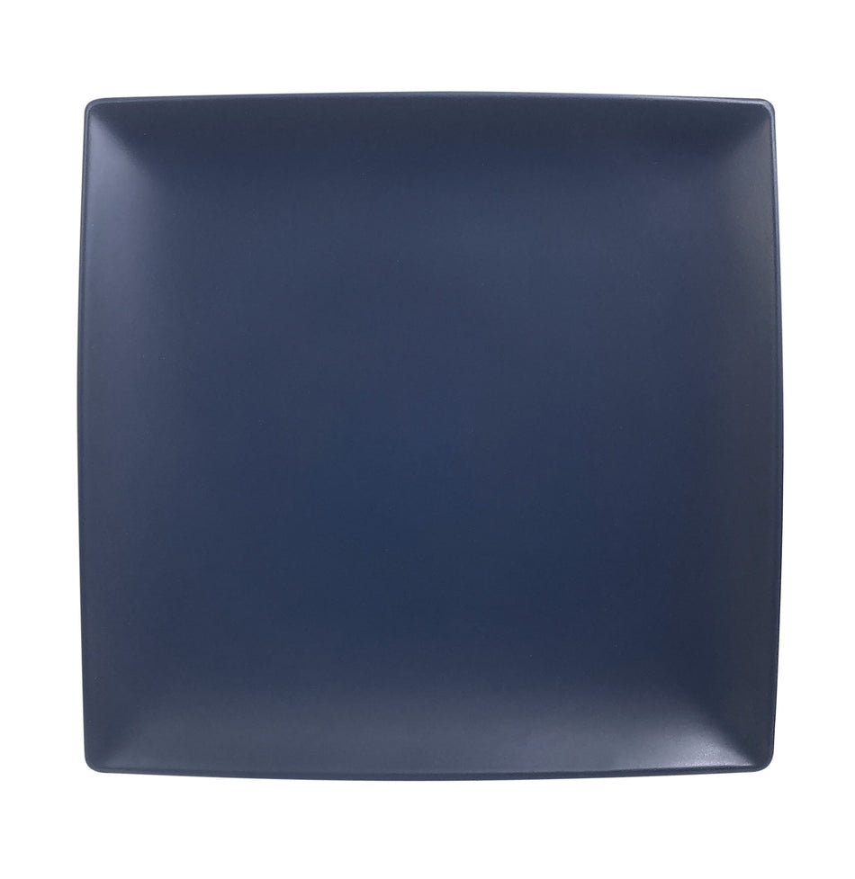 12 Pack 7-1/4" x 7-1/4", 1/2" Deep, Square Plate, Classic Stone Blue Dinnerware, Melamine, BPA Free, Dishwasher Safe, Break-Resistant, Shatter-Resistant, No Microwave, No Oven, NSF