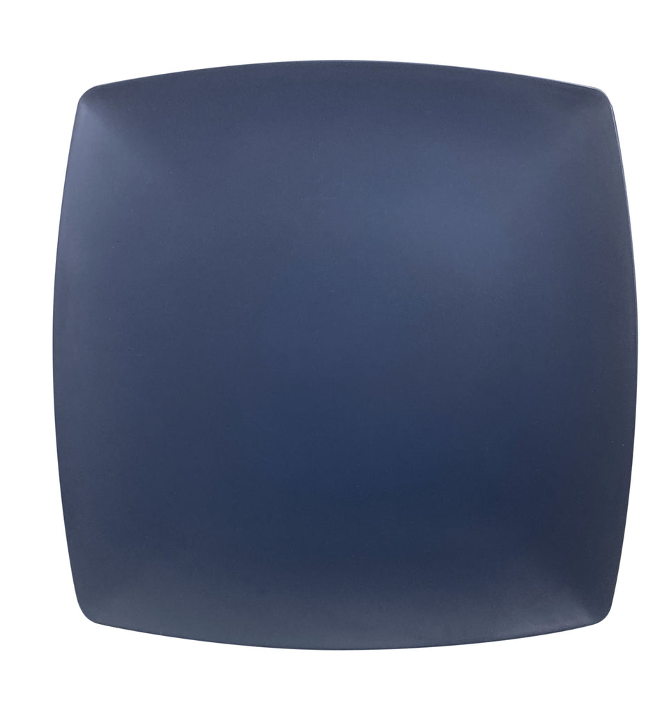 12 Pack 9" x 9", 1" Deep, Square Plate, Classic Stone Blue Dinnerware, Melamine, BPA Free, Dishwasher Safe, Break-Resistant, Shatter-Resistant, No Microwave, No Oven, NSF