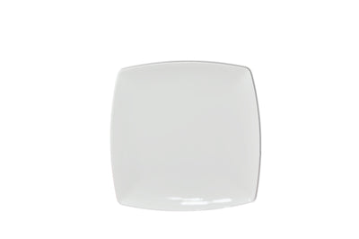 Thunder Group 29009WT 9 Inch Break Resistant White Square Plate Melamine