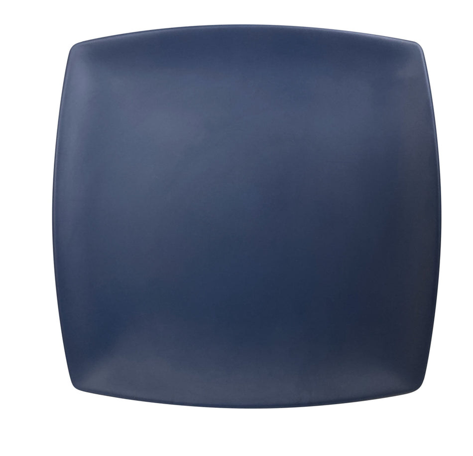 12 Pack 10" x 10", 1" Deep, Square Plate, Classic Stone Blue Dinnerware, Melamine, BPA Free, Dishwasher Safe, Break-Resistant, Shatter-Resistant, No Microwave, No Oven, NSF